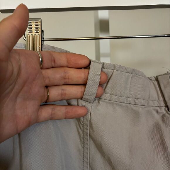 Eileen Fisher Light Gray 100% tencel pants button ankle size small - Picture 5 of 8